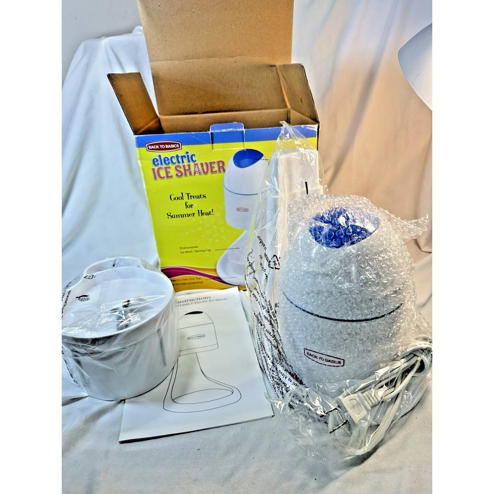 Vintage Back to Basics Electric Ice Shaver NIB